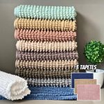 Kit 3 Tapetes De Banheiro Microfibra Bolinha Macio Seca Pés