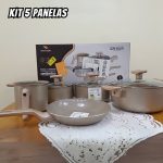 Mimo Style Jogo de 5 Panelas Alumínio Indução Pratic Cook Crema
