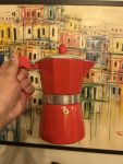 Cafeteira Haüskraft 6 Xícaras Manual Vermelha Italiana Cor Vermelho