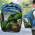 Mochila Infantil No Limits Dino by Santino Poliéster