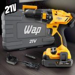 Furadeira Parafusadeira Sem Fio Bateria 21v Wap K21 + Maleta