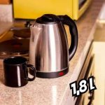 Jarra Elétrica Bule Chaleira Aço Inox Café Chá 1,8 Litros Portátil