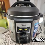 Panela de Pressão Mecanica, 6L, Inox/Preto, 220v, Midea