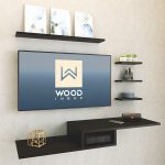 Kit 4 Prateleiras Rack Suspenso Nicho pra tv