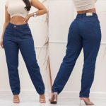 Calça Jeans Feminina Premium Mon Cintura Alta Blogueira