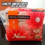 Neve Pack Lenços Umedecidos Toque de Seda, 48 Lenços, Leve 4 Pague 3