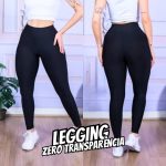Calça Legging Feminina Preta Grossa