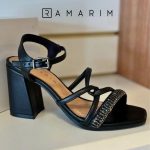 Sandália Feminina Casual Com Brilho Ramarim