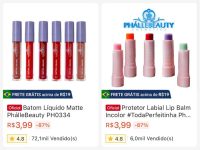 Batom Líquido Matte PhálleBeauty PH0334