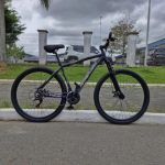 Bicicleta Aro 29 Aço Carbono Highlevel Freios a Disco Suspensão 21 marchas
