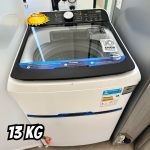 Lavadora de Roupas Midea 13kg Cesto Inox 13 Programas de Lavagem Branca Wave Agitator