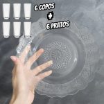 Jogo De Pratos Fundos Aparelho De Jantar Em Vidro 12 Peças