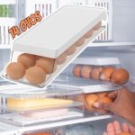 ORGANIZADOR DE OVOS ROLL CLEAR FRESH 14 UNID