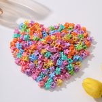 50pcs Grampo de Cabelo Infantil Lindo com Flor Acessórios para Festa de Natal