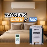 Ar Condicionado Split Inverter Agratto Hi Wall Liv Top 12000 BTUs Quente Frio