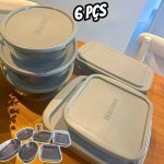 Jogo de Assadeiras Marinex, 6 Peças, Com Tampa, Vidro