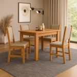 Mesa de Cozinha 4 Cadeiras Retangular Bellagio Poliman Móveis