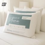 Kit 02 Travesseiros Toque de Pluma Pena Percal