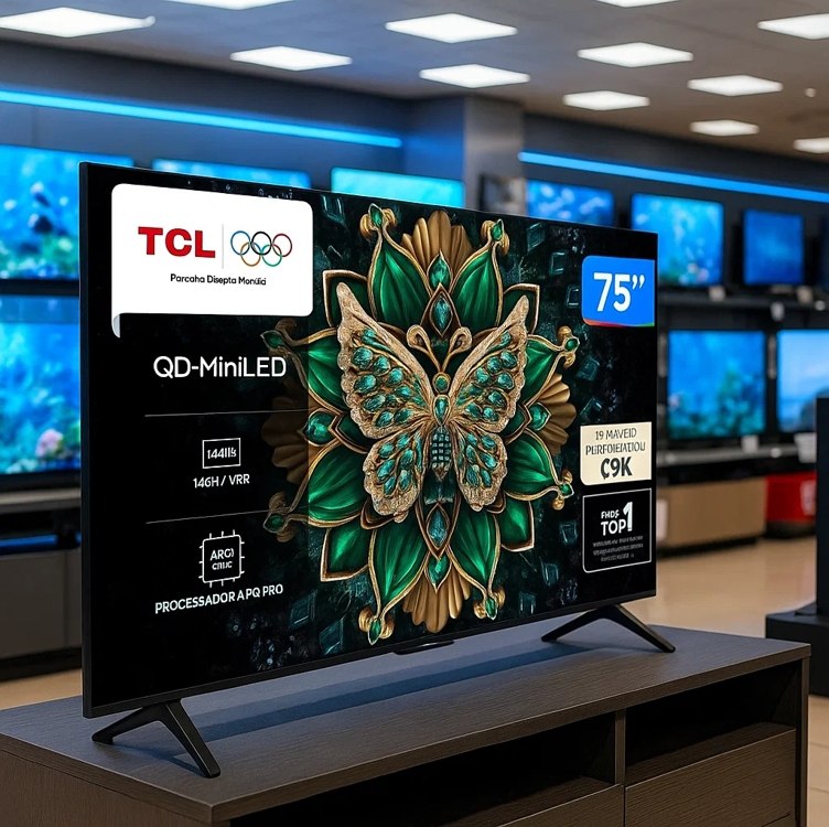 Smart TV TCL 75 Polegadas QLED Mini LED 4K C6K - Adoro Promoção