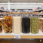 Oikos – Kit 4 Potes de Vidro 1,65L com Tampa Bambu Herméticos Redondos