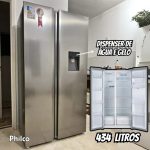 Geladeira Philco Side By Side PRF535ID Eco Inverter 434L Inox 220v