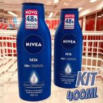 NIVEA Kit Loção Hidratante Milk Pele Seca a Extrasseca 400ml