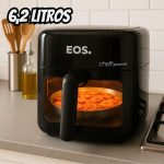 Fritadeira Sem Óleo Air Fryer Eos Chef Gourmet 6.2L