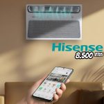 Ar Condicionado Janela Eletrônico Hisense com Wi-Fi 8.500 BTUs
