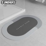 Kit Com 3 Tapetes Mágicos Antiderrapante Ultra Absorvente De Secagem Rápida