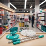 Cabo para Mop Giratório Verde Água, RMOP0122, Flash Limp