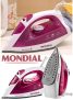 Ferro de Passar a Vapor e a Seco Mondial NF-33 – Branco e Pink