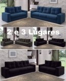 Conjunto de Sofás 2 e 3 Lugares Viarte – Luminos Viero Móveis Marinho