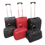 Kit Mala de Viagem Quadrada Com Rodinha + Bolsa de Mão Preto