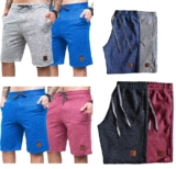 Kit 02 Bermudas Masculinas Moletom Polo Marine