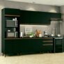 Cozinha Completa Madesa Reims 320001 com Armário e Balcão – Preto