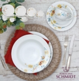 Aparelho de Jantar 20 Peças Schmidt Redondo – Colorido Porcelana Mônica