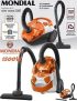 Aspirador de Pó Mondial Filtro HEPA 1500W – Hepa Turbo 2000 Laranja e Branco