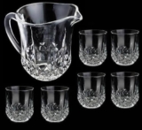 Conjunto de Jarra e Copos em cristal 7 peças Imperial Bon Gourmet