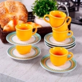 Jogo de Xícaras para Café 12 Peças – Floreal Daily Bilro
