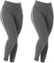 Kit 2 Leggings Listras Suplex