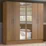 Guarda-roupa Casal Madesa Vip Plus 6 Portas Batentes com Espelho