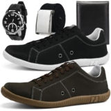 Kit de Sapatênis Casuais SapatoFran Street com Relógio + Cinto e Carteira