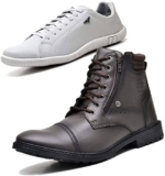 2 Pares Bota Coturno Adventure e Sapatênis Casual Masculino DUBUY 560-900MR