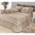 Kit Cobre Leito Mosaico Casal Queen 7 Peças Bordado 100% Poliéster – Avelã