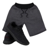 Kit Bermuda Masculina Moletom + Tenis Masculino Caminhada