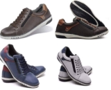 Kit 2 Sapatênis de Ziper e Cadarço Confortavel Casual