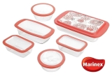 Conjunto de Assadeiras de Vidro Com Tampa 6 peças Prática Marinex