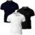 Kit com 3 Camisas Básica Piquet, Polo Match, Masculino