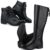 Kit 2 Pares Bota Casual Feminina Neway Cano Longo e Cano Curto Preto