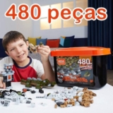 Caixa Pro Blocos de Montar, 480 peças, Mega Construx, Mattel